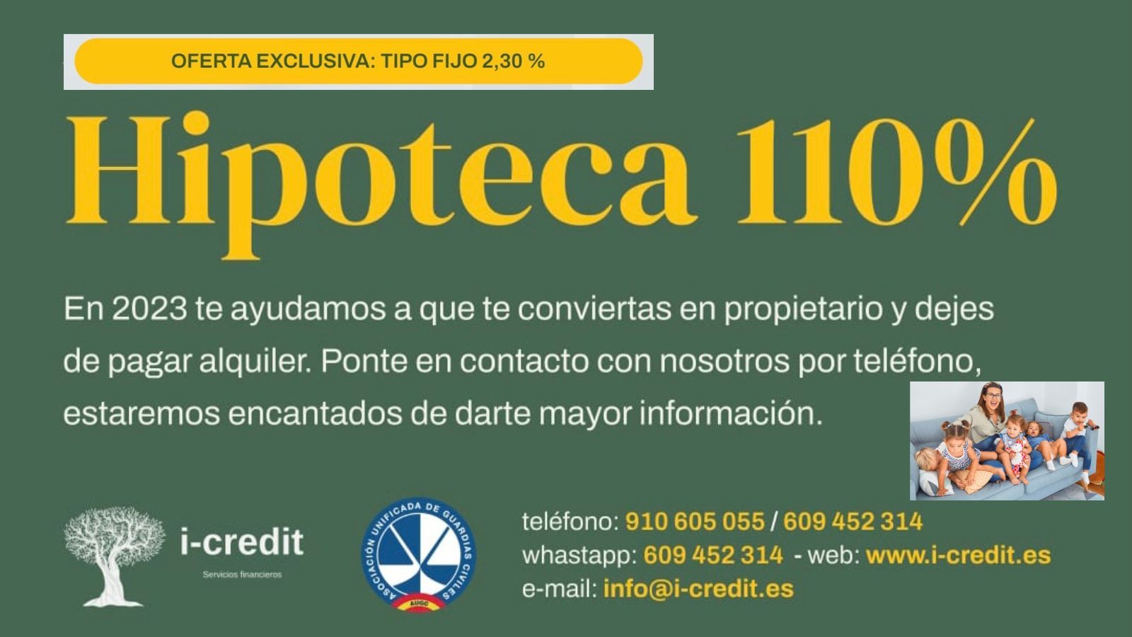 Promoción crédito hipotecario