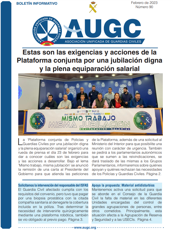 Boletín informativo de Febrero de 2023.