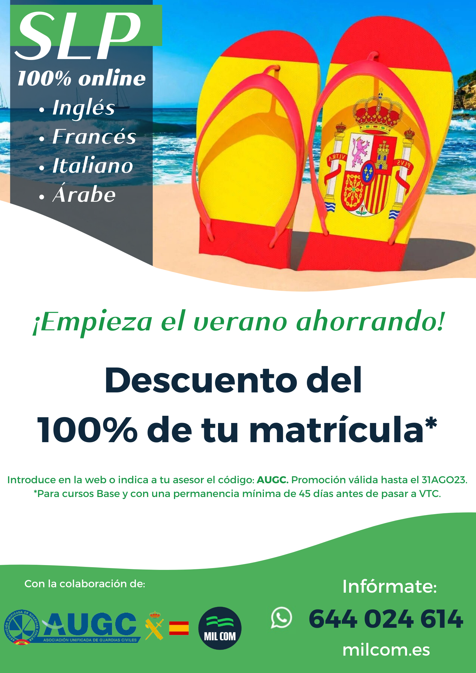 AUGC promo verano 2023 MILCOM