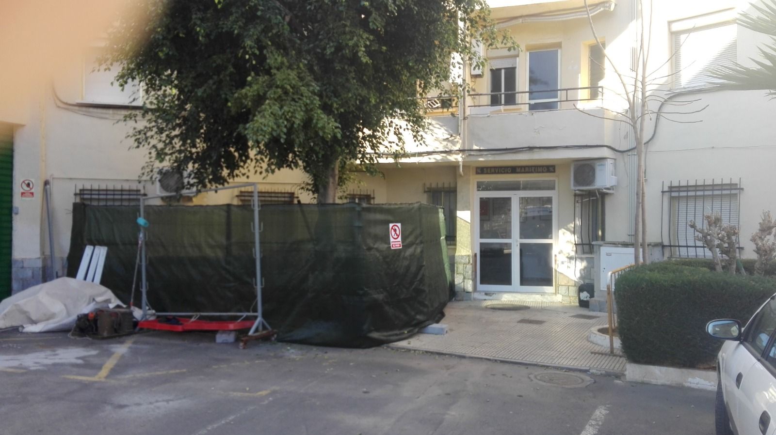 Cuartel de Cartagena (Murcia) en ruinas.