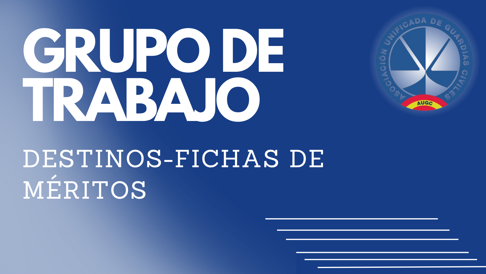 Grupo de trabajo 'destinos fichas de méritos'
